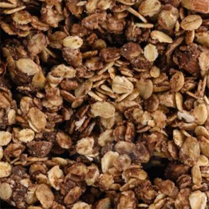 Schoko Nuss Granola - Detail Schoko Nuss Granola - Detail